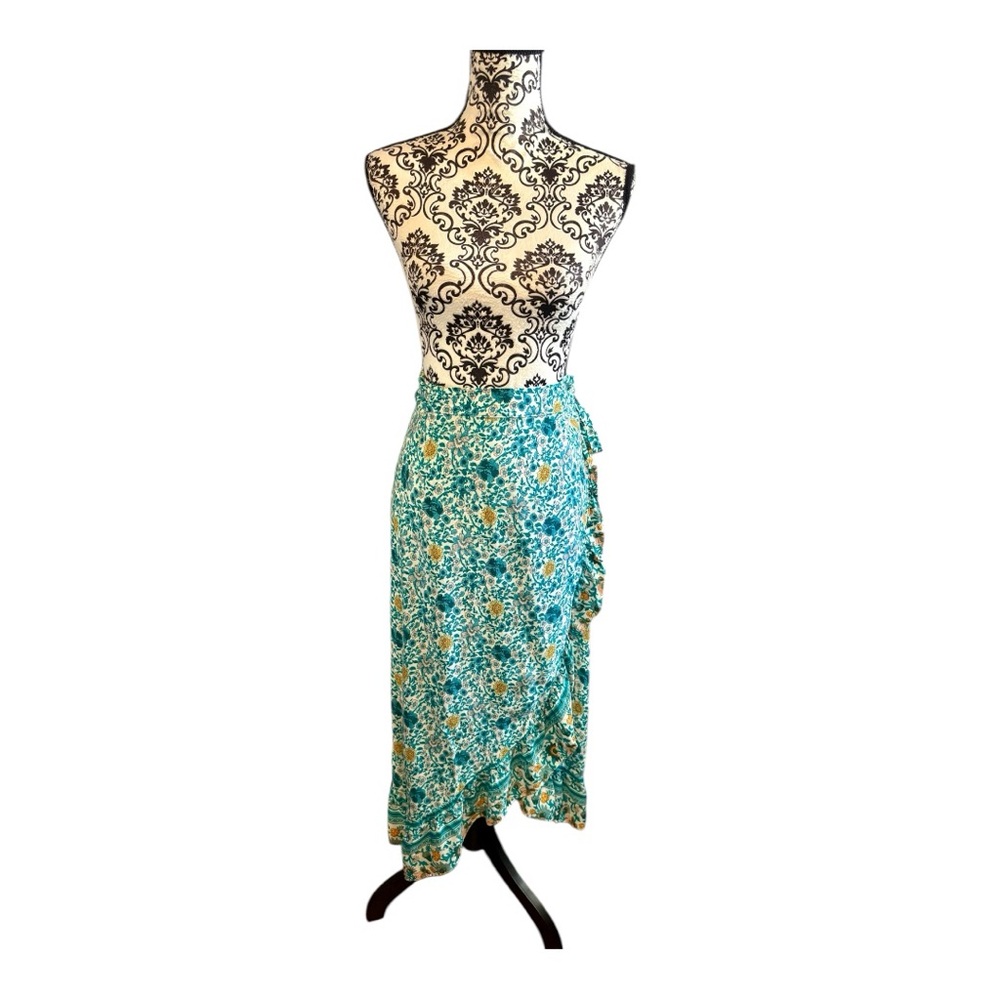 PRINCESS POLLY Floral Frill Wrap Skirt